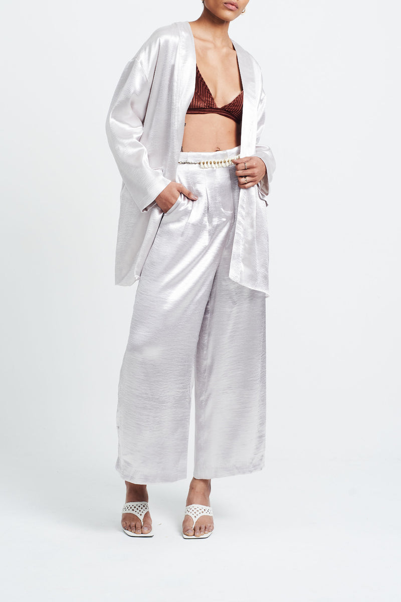 Luxury beach resort kimono coverup set versatile sustainable fashion STUDIO ALTC LUCE OPEN ROBE