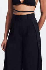 Longline high waist work trousers, slow luxury and elegant silhouette STUDIO ALTC SABBIA PANEL TROUSERS