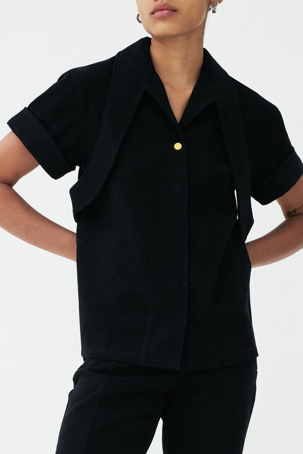 Unique singapore fashion brand menswear STUDIO ALTC TEMPO LAPEL SHIRT