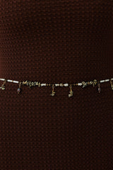 Bohemian pearl waist chain with natural shell beads