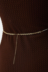 Beach style 18k gold waist chain 